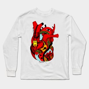 Red Light Heart Long Sleeve T-Shirt